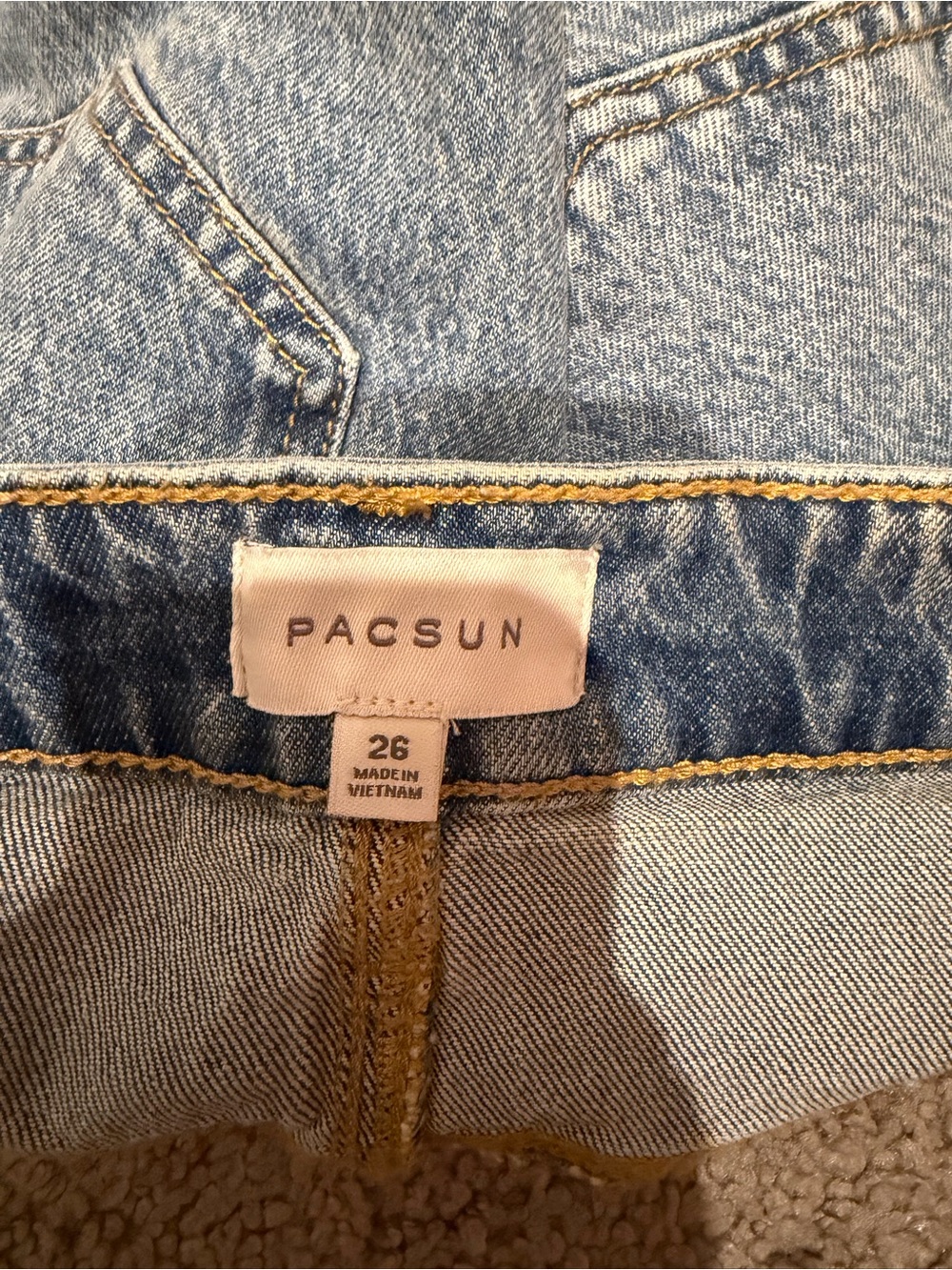 Classic Light Blue Denim Mini Skirt - Picture 3 of 3